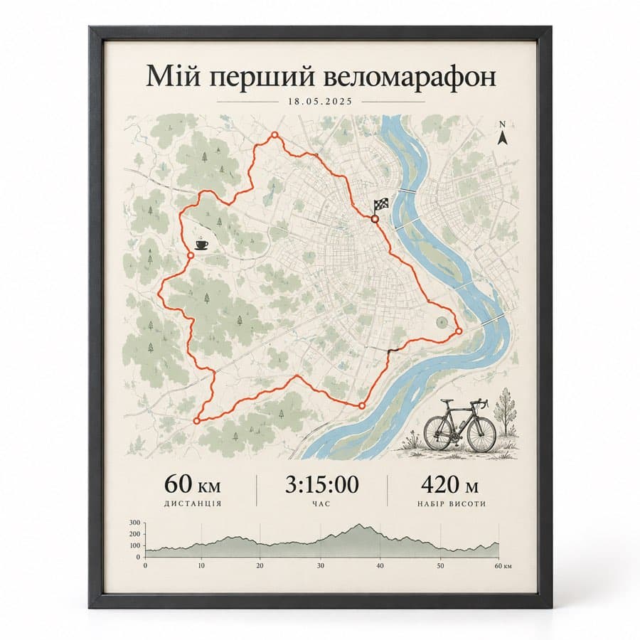 Карта спортивного маршруту