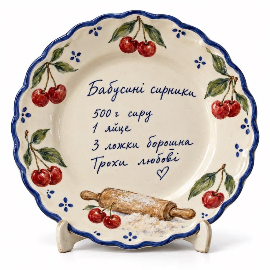 Тарілка з сімейним рецептом